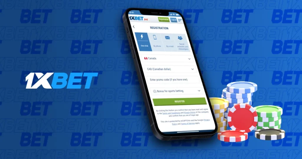 1xBet پر رجسٹر کریں۔